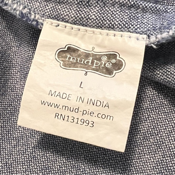 Mud Pie Brie Embroidered Dress Size Large - Picture 4 of 6